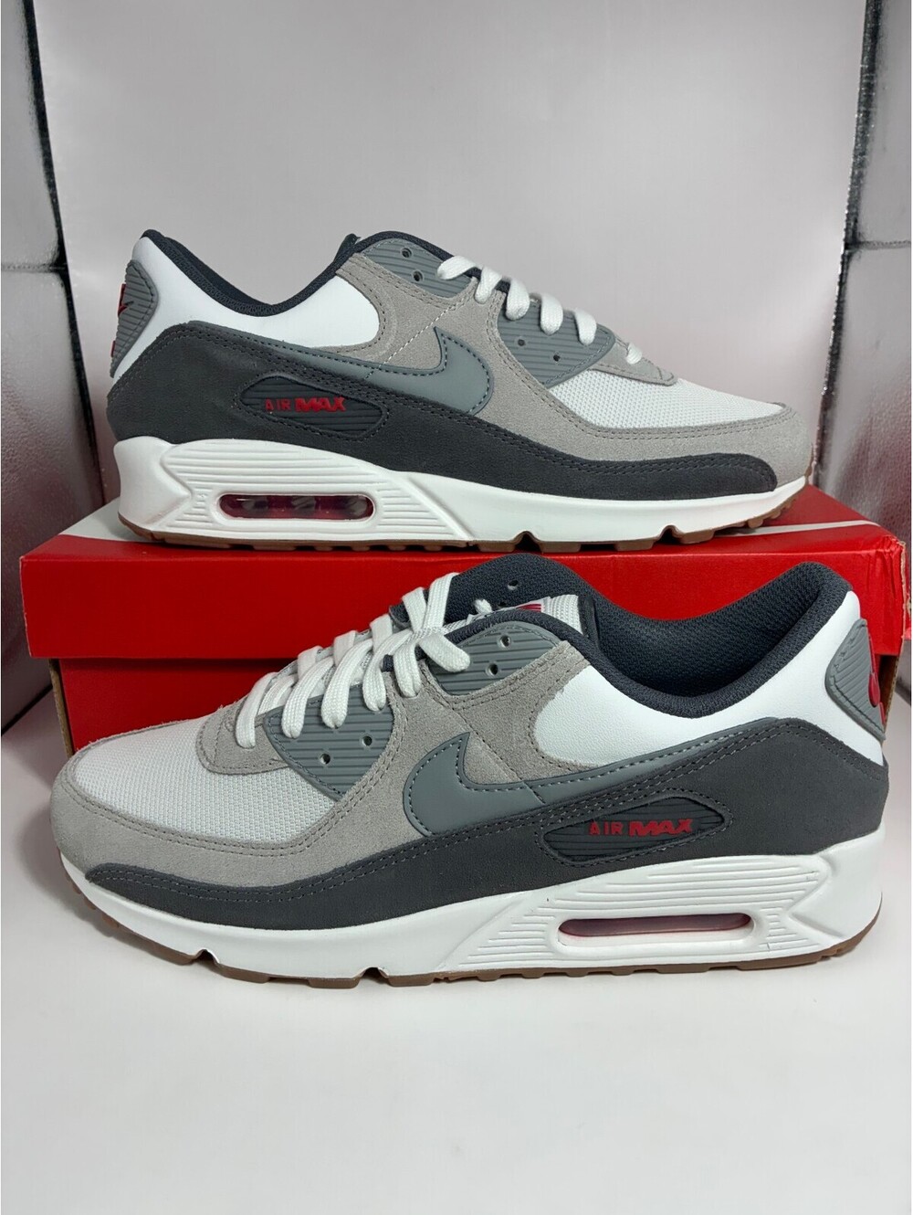 Size 12 - Nike Air Max 90 Premium ‘Summit White College Grey’